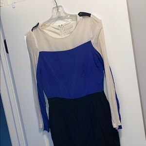 Black Blue White Dress